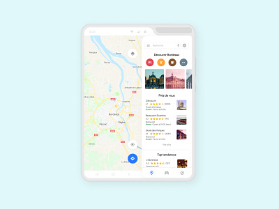 Google Maps App - Galaxy Fold