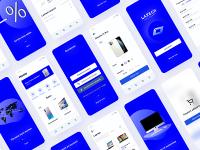 UI Kit 01 preview : tech market