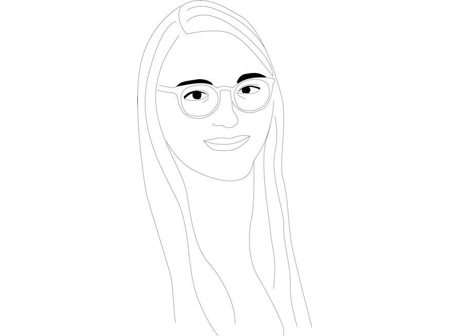 Line Drawing Self Portrait by Madison Curtis on Dribbble