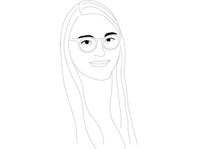 Line Drawing Self Portrait by Madison Curtis on Dribbble