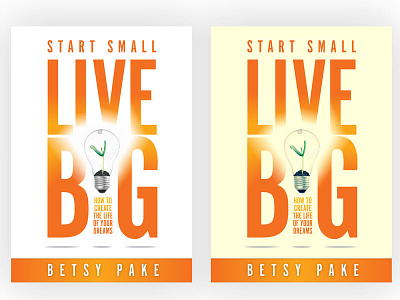 Start small LIVE BIG book cover design