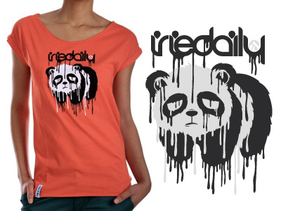 Irie Daily - Melting Panda Tee artcore berlin illustration iriedaily melt panda skate