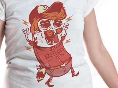 New Shirt :) anchor artcore dance design dude illustration mustache red