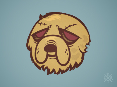 Jake - Adventure Time adventuretime artcore cartoon dog illustration jake network vector zombie