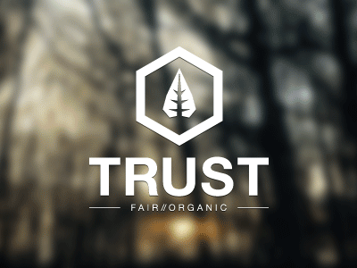 Trust Logo artcore clothing fairtrade leaf logo organic trust