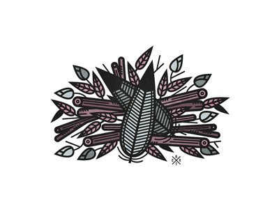 Feather art artcoreillustrations feather illustration leaves tattooart vector vectorart