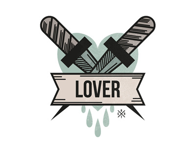 Lover art artcoreillustrations dagger heart illustration knife love tattooart vector vectorart