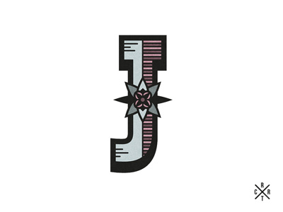 J art artcoreillustrations illustration j letter tattooart typo vector vectorart