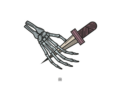Friends art artcoreillustrations bones dagger friends hand handshake illustration knife tattooart vector vectorart