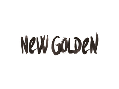 New Golden Logo art artcoreillustrations design font gold handmadefont logo logodesign new type typography