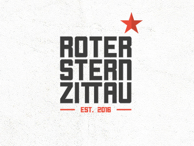 Roter Stern Zittau Logo design football logo red star
