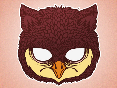 Owl Sticker artcore illustration owl sticker