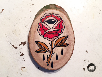Forgive Me. blackboozeillustrations drawing eye flower illustration leaf red rose tattoo tattooart