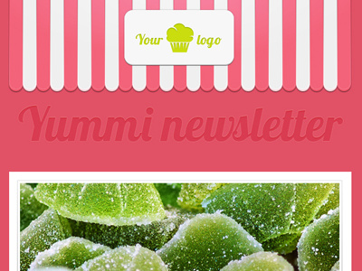 Yummi Newsletter Theme artcore candy cupcake green lemon newsletter pink sweets wordpress