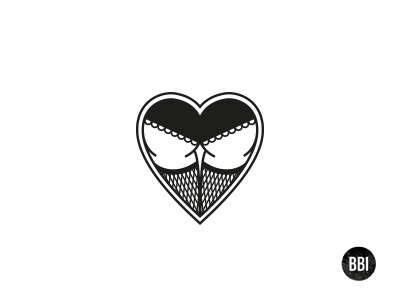 Heart art black feminin fishnet girl heart icon illustration love sexy tattoo vector
