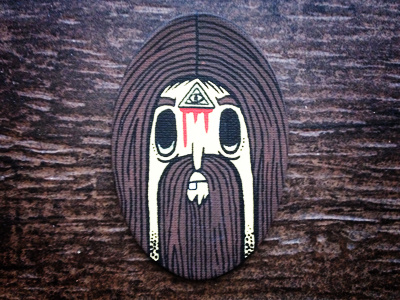 Dead man canvas beard blood brown dead death man wood