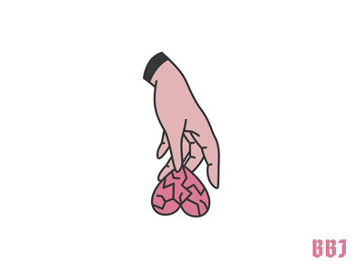 Lose art black blackboozeillustrations hand heart icon illustration logo pink vector