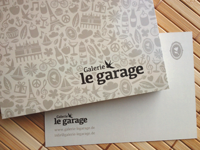 Post Card - Galerie le garage artcore galerie garage pattern postcard