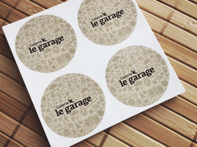 Sticker Galerie le garage artcore galerie garage pattern sticker