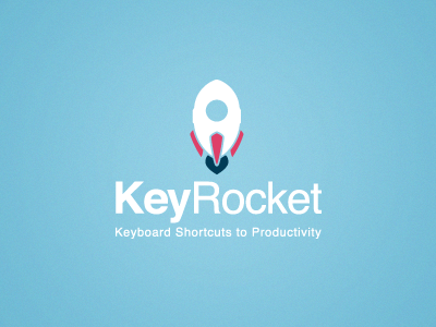 KeyRocket Logo keyrocket logo productivity rocket shortcut