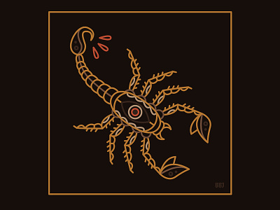 Scorpio art black blackboozeillustrations design icon illustration logo scorpion tattoo tattooart vector