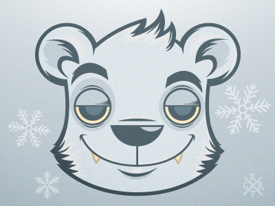 Polar Bear :) artcore bear illustration polarbear snow snowflake vector winter