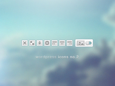 Wordpress Icons no.2 artcore close icons letter settings sky transparency wordpress