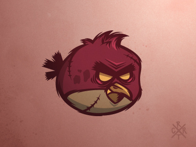 Angrybirds angrybird artcore bird illustration monster vector zombie