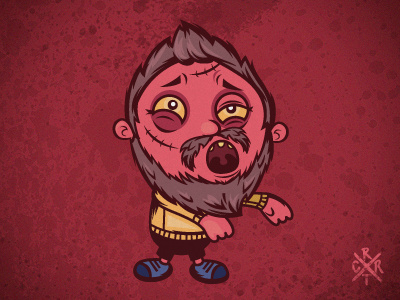 Zombie with beard