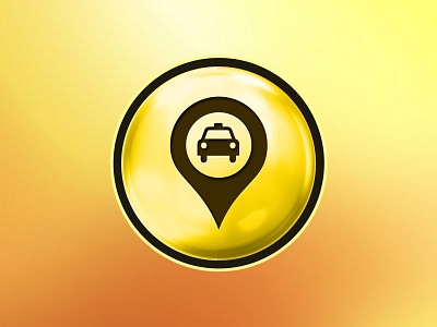 Cab Icon cab call icon logo mobile taxi ui yellow