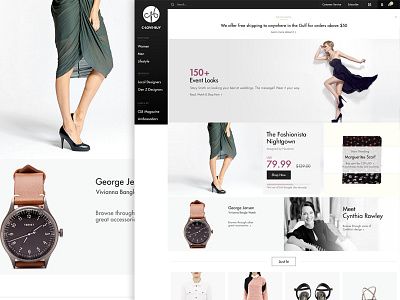 Clovebuy - Home clean design ecommerce fashion layout responsive shopping ui ux website