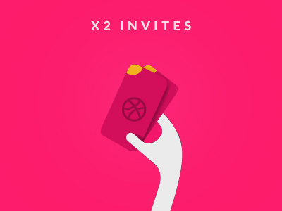 X2 Dribbble Invitations