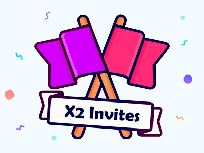 Join The Game!!! invite dribbble illustration invitation flag