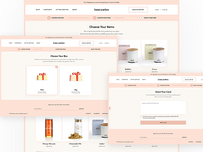 Build Your Carton clean custom gift design ecommerce gifts shop ui website