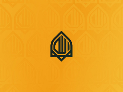 Arabesque allah arabesque arabic colorful god gradient shape type typography yellow