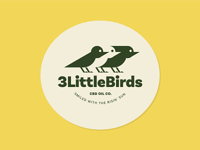 3LittleBirds 3 little birds bird logo cbd cbd logo cbd oil three little birds