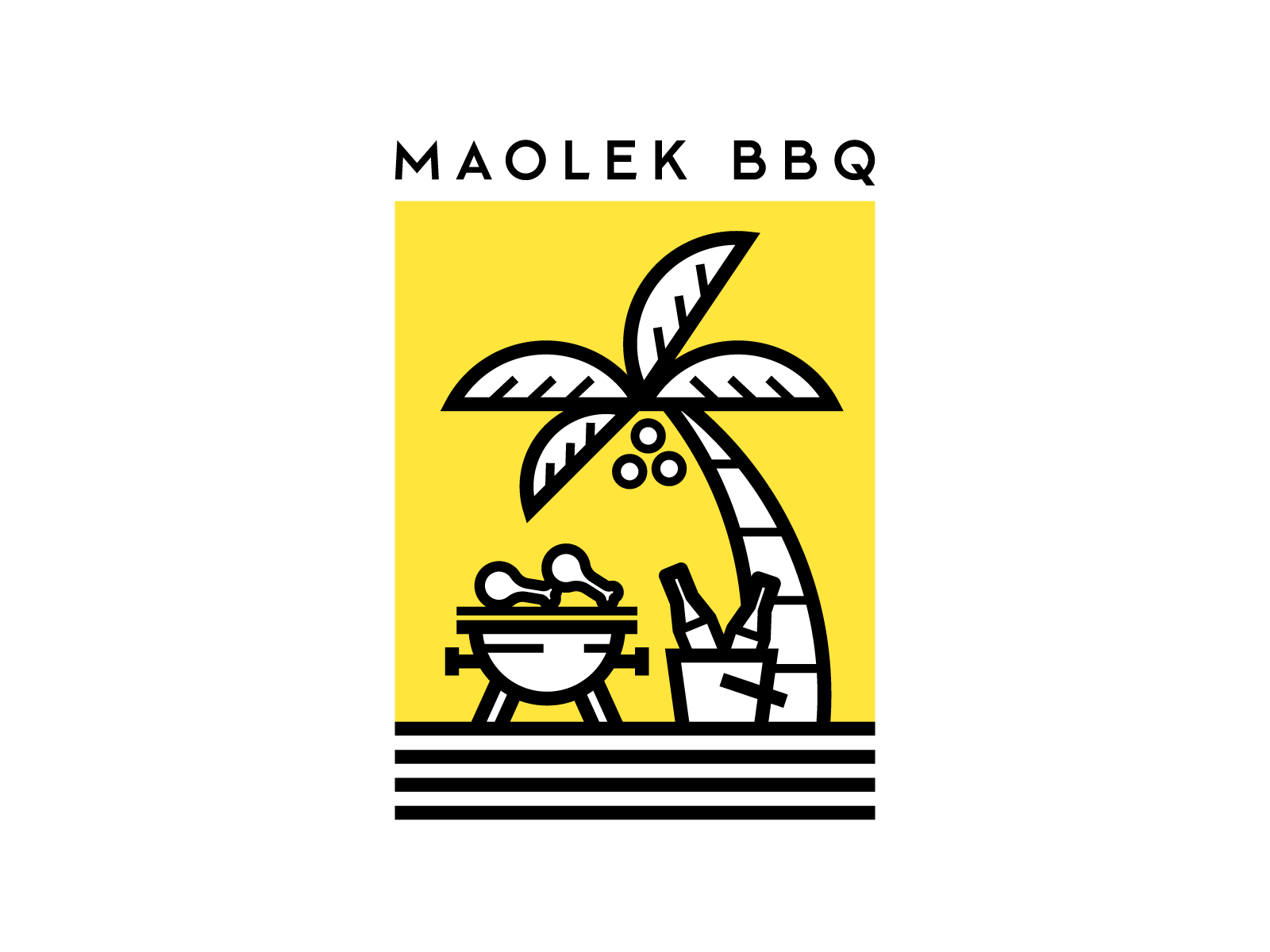 Maolek BBQ bbq bbq logo beach graphic design guam guam bbq guam graphic design guam logo island island logo maolek maolek bbq