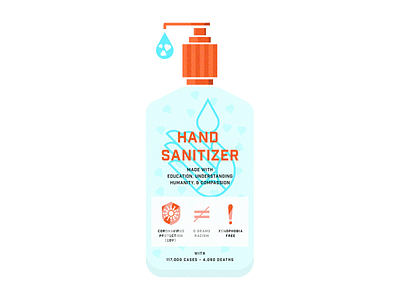 Hand Sanitizer be nice coronavirus graphic design hand sanitizer vector zero racism