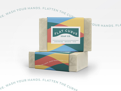 #30 Weekly Warm-up: Flat Curve Soap Co. branding covid19 flat curve flat curve soap co flatten the curve hand soap packaging soap packaging wash your hands weekly warm up weeklywarmup