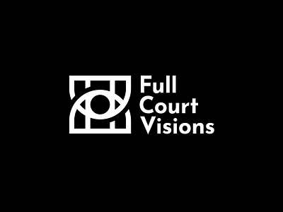 Full Court Visions abstract basketball basketball logo eye eye logo full court visions fullcourt graphic design logo construction logo design visions