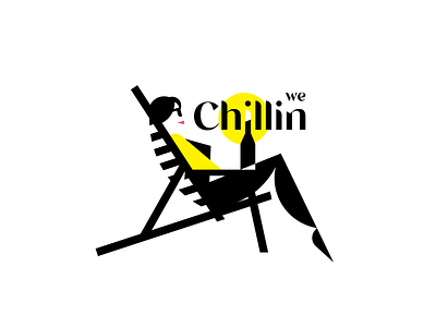 We Chillin' beach beach chair chillin chillin logo graphic design guam chillin logo we chillin