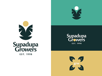 Supadupa Growers graphic design grow logo nature plant sun supadupa growers visual identity weed