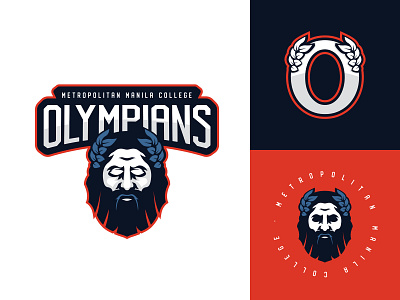 Olympians Logo branding god god logo graphic design logo manila college metropolitan olympians sports sports logo vector zeus