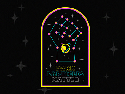 Dark Particles Matter badgedesign dark matter dark particles matter graphic design illustration space space badge space logo weekly warmup