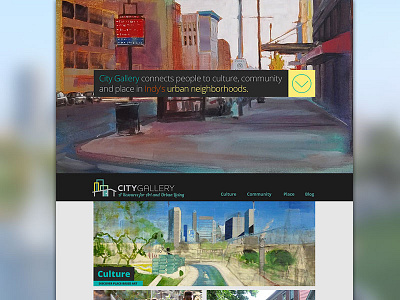 City Gallery Website art city city gallery indianapolis neighborhood open sans philanthropy responsive web