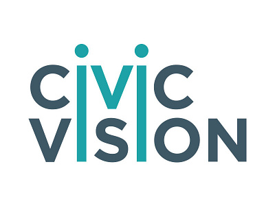Civic Vision Identity blue brand civic community development economic gotham identity logo people teal vision
