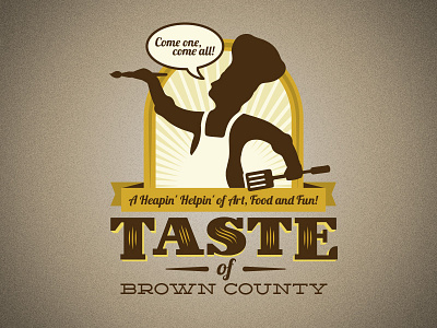Taste Of Brown County - WIP art chef food food festival illustration logo wip