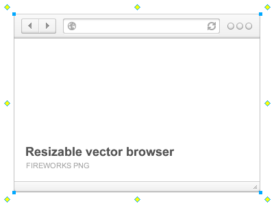 Resizable Vector Browser browser fireworks vector