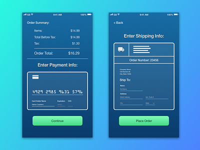 Daily UI :: 002 - Credit Card Checkout checkout daily ui dailyui prospect ui ui design user interface ux design web design web form