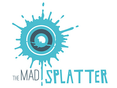 Etsy Shop Pre-Made Logo Design 'The Mad Splatter' brand branding corporate identity graphic design logo splatter typography